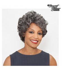 Foxy Silver Synthetic Wig - EUNICE