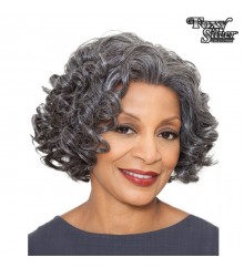 Foxy Silver Synthetic Lace Wig - YVONNE