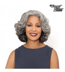 Foxy Silver Synthetic Lace Wig - ESTHER