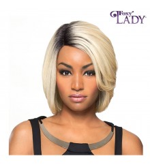 Foxy Silver Synthetic Natural J Part Lace Wig - CAROLYN