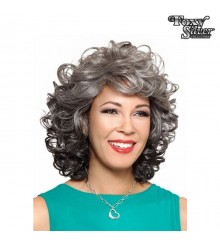 Foxy Silver Synthetic Wig - HELENA