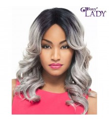 Foxy Lady Synthetic Natural J Part Lace Wig - DYLAN