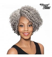 Foxy Silver Synthetic Natural J Part Lace Wig - JOYCE