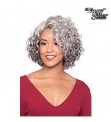 Foxy Silver Synthetic Natural J Part Lace Wig - 10849 MARTINA