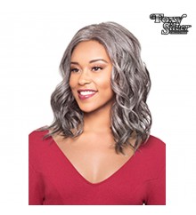 Foxy Silver Synthetic Natural J Part Lace Wig - 10859 ABREE