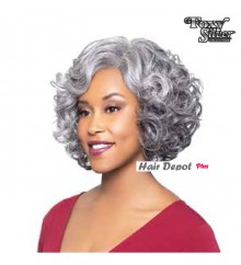 Foxy Silver Synthetic Natural J Part Wig - 10875 LORI