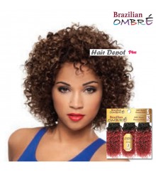 BRAZILIAN OMBRE 100% Remy Human Hair - NATURAL CURL 3 PCS