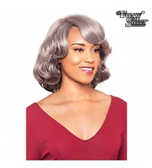 Foxy Silver Synthetic Natural J Part Lace Wig - 13999 STERLING