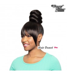 Foxy Silver Synthetic Ponytail Bang and Drawstring Set - 14658 DUET05