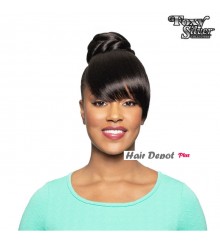 Foxy Silver Synthetic Ponytail Bang and Drawstring Set - 14659 DUET06