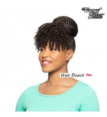 Foxy Silver Synthetic Ponytail Bang and Drawstring Set - 14665 DUET07