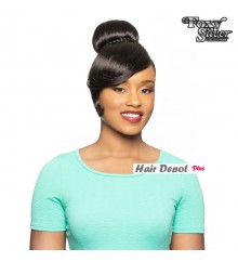 Foxy Silver Synthetic Ponytail Bang and Drawstring Set - 14666 DUET08