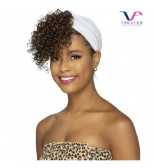 Vivica A Fox Bang & White Turban Drawstring - TD-AMEN-WT