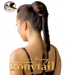 NEW BORN FREE Synthetic Drawstring Ponytail: 0322  FISHTAIL BRAID D/S 01