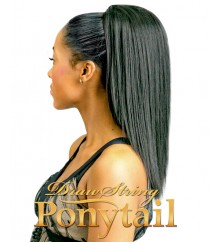 NEW BORN FREE Synthetic Drawstring Ponytail: 0327  STRAIGHT 14" D/S