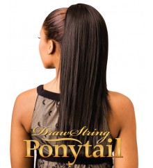 NEW BORN FREE Synthetic Drawstring Ponytail: 0328  STRAIGHT 18" D/S