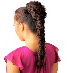 NEW BORN FREE Synthetic Drawstring Ponytail: 0330 LORI D/S (Braided)