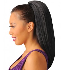 NEW BORN FREE Synthetic Drawstring Ponytail: 0332 CRIMPY D/S