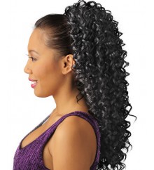 NEW BORN FREE Synthetic Drawstring Ponytail: 0333 LAVENDER D/S