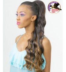 NEW BORN FREE Synthetic Drawstring Ponytail: 0337 GRACE D/S