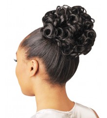 NEW BORN FREE Synthetic Drawstring Ponytail: 0341 FLOWER D/S