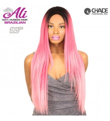 Ali 10A 100% Human Hair Remi Brazilian Full Lace Front Wig Straight 28 (hair length 22) - A10AFS28