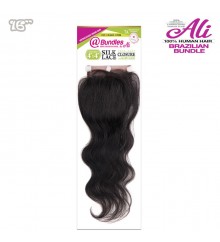 Ali @ 7A Brazilian Bundle 4x4 Lace Closure - Body wave 16