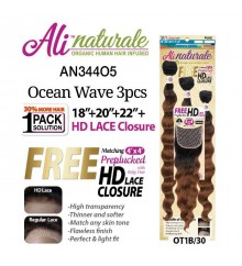 Ali Naturale Ocean Wave 18.20.22+HD 4X4 Closure - AN344O5