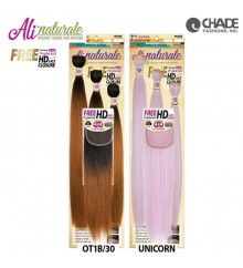 Ali Naturale Straight 18. 20. 22 + HD 4X4 Closure - AN344S5