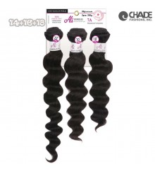 ALI Brazilian Bundle 3pcs- Loose Deep Wave 14+16+18 (Natural Black)