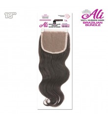 Ali Brazilian Bundle 4x4 Lace Closure - Body wave 16