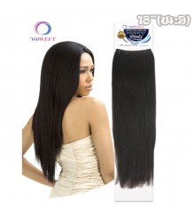 New Born Free 360 Weft 100% Human Hair Brazilian Knot Yaki Straight 18 - Weft 9