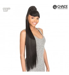 New Born Free Synthetic Drawstring Ponytail - BANG+PONY STRAIGHT 18