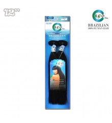 Eco blue 100% Brazilian Human Hair Weaving 12