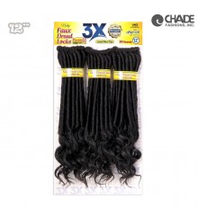 Natty 3X Faux Dred Locks Loose Wavy Tips 12 - NFLL123X