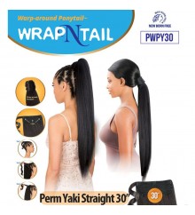 New Born Free Warp N Tail - PWPY30 Natural Perm Yaki Straight 30