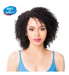 Its a Wig Brazilian Human Hair Swiss Lace Front Wig - HH WET N WAVY STORY
