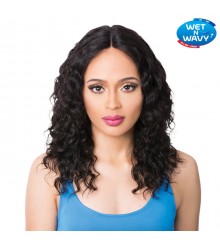 Its a Wig 100% Natural Human Hair Swiss Lace Front Wig - HH S LACE WET N WAVY DIDI