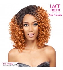 Its a Wig Synthetic Hair INVISIBLE BRAID LACE FRONT WIG - CURLY