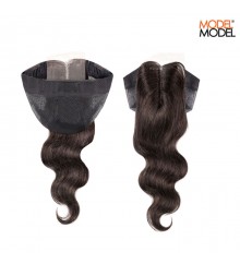 Model Model Unprocessed 100% Human Hair Weave 2.25x4.25 Closure Cap BODY WAVE 12