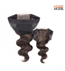 Model Model Unprocessed 100% Human Hair Weave 4x4 Closure Cap BODY WAVE 12