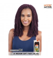 Model Model GLANCE 2X MEDIUM SOFT FAUX LOC 10 Crochet Braid