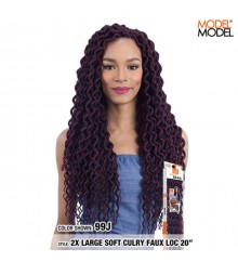 Model Model GLANCE 2X LARGE SOFT CURLY FAUX LOC 20 Braid