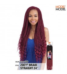 Model Model GLANCE ZOEY BRAID STRAIGHT 24