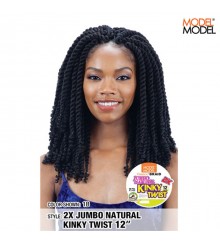 Model Model GLANCE 2X JUMBO NATURAL KINKY TWIST 12