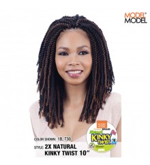 Model Model GLANCE 2X NATURAL KINKY TWIST 10