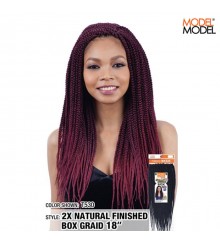 Model Model Glance 2X NATURAL FINISHED BOX BRAID 18