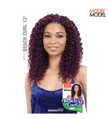 Model Model Glance Crochet Braid - BEACH CURL 12