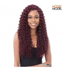 Model Model Synthetic Crochet Glance Braid - BEACH CURL 18