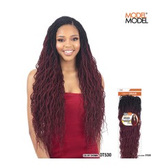 Model Model Glance Synthetic Braid - 3X WAVY FEATHERED TWIST 24